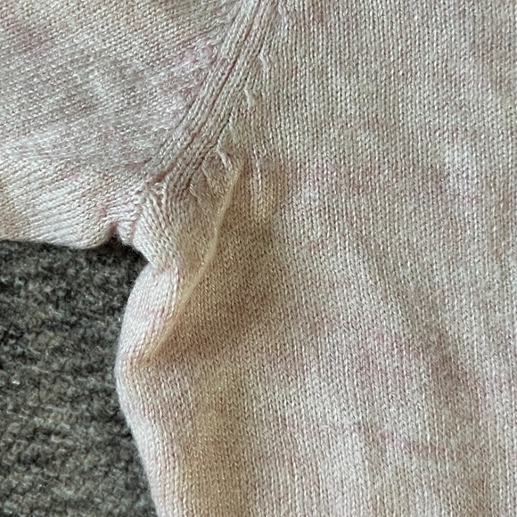 WORTHINGTON Pink Beaded Sequin Embellished Sweater Small Crew Balloon Sleeve - Picture 7 of 8